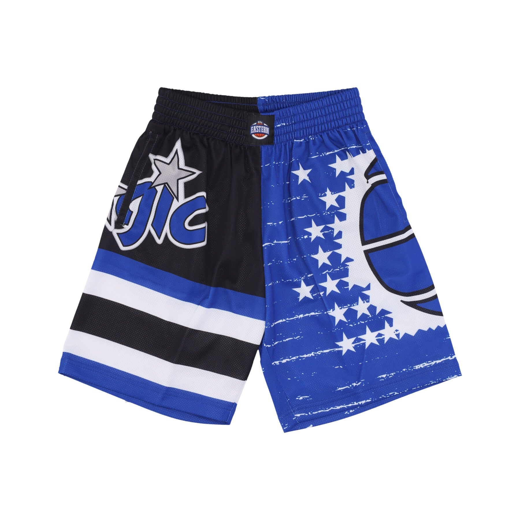 Mitchell & Ness, Pantaloncino Tipo Basket Uomo Nba Jumbotron 3.0 Shorts Orlmag, Multi/white