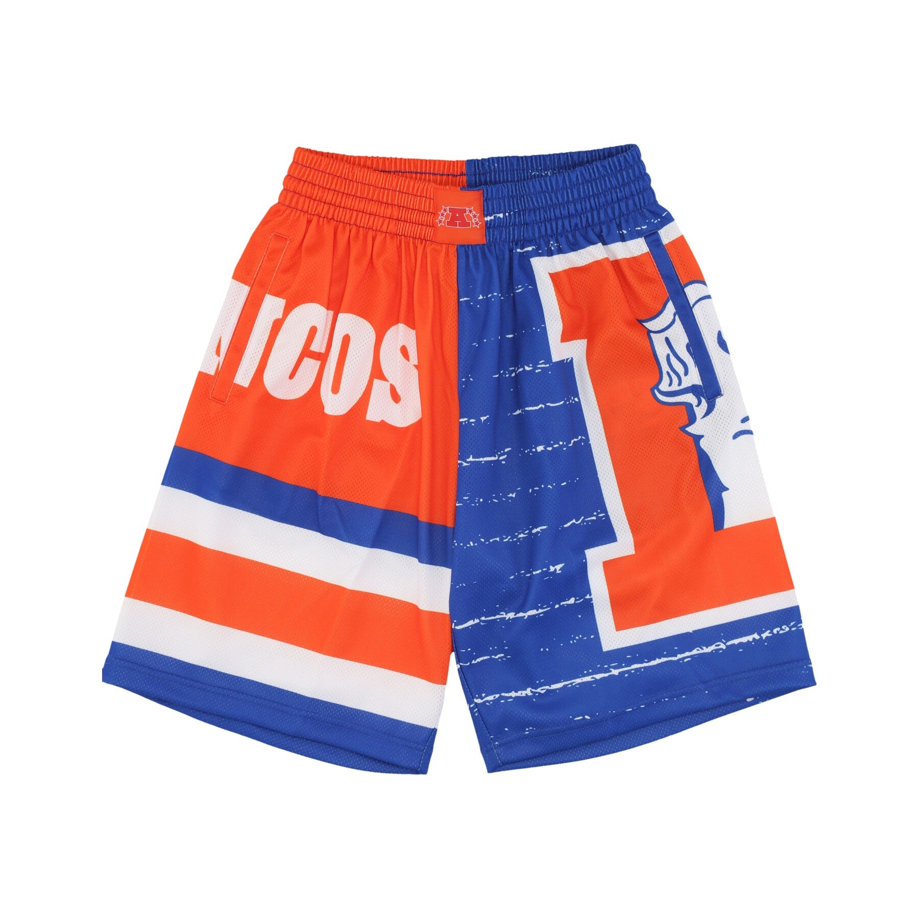 Mitchell & Ness, Pantaloncino Tipo Basket Uomo Nfl Jumbotron 3.0 Shorts Denbro, Multi/white