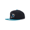 Mitchell & Ness, Cappellino Visiera Piatta Uomo Nhl Team 2 Tone 2.0 Snapback Sajsha, Black/teal