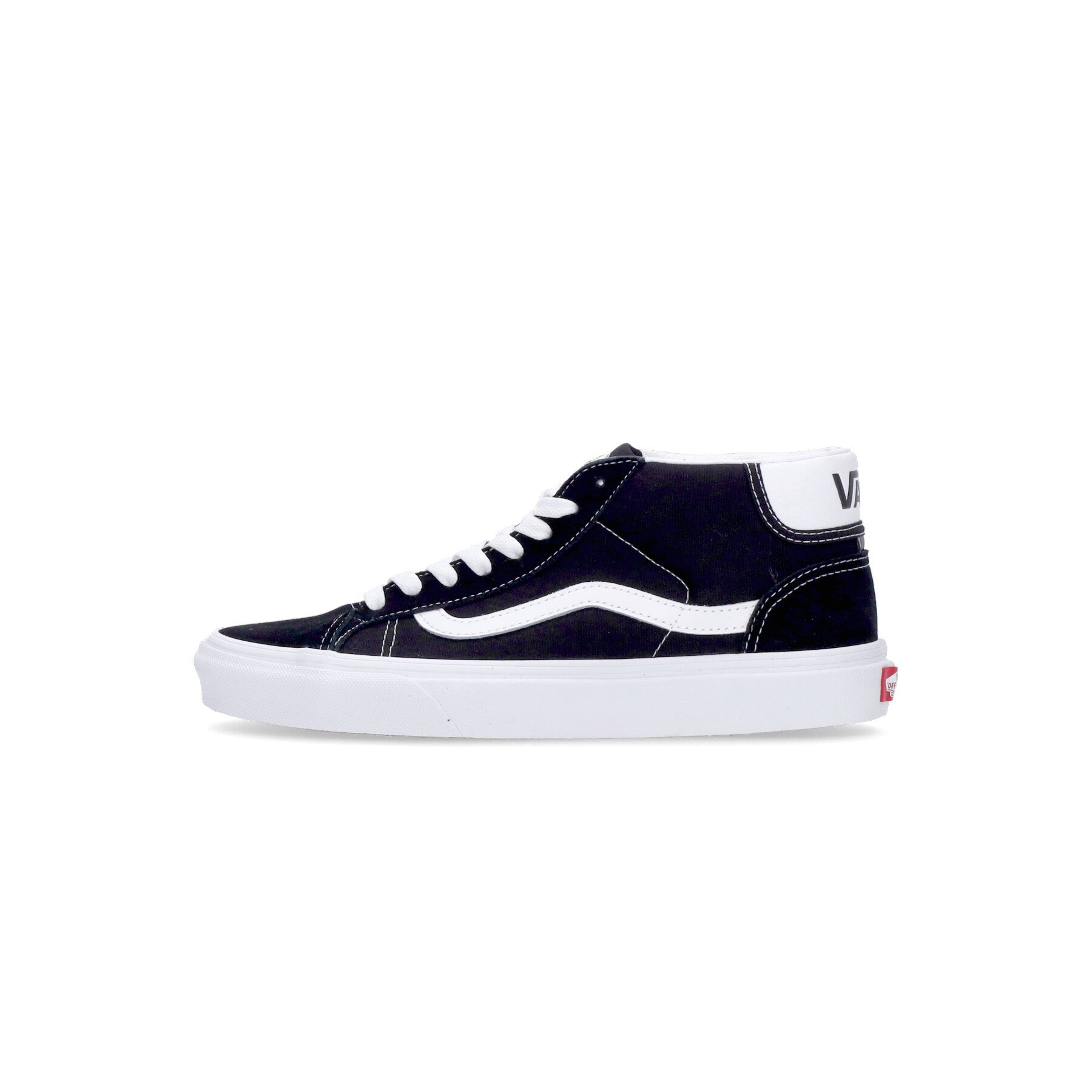 Vans, Scarpa Bassa Uomo Mid Skool 37, Black/true White