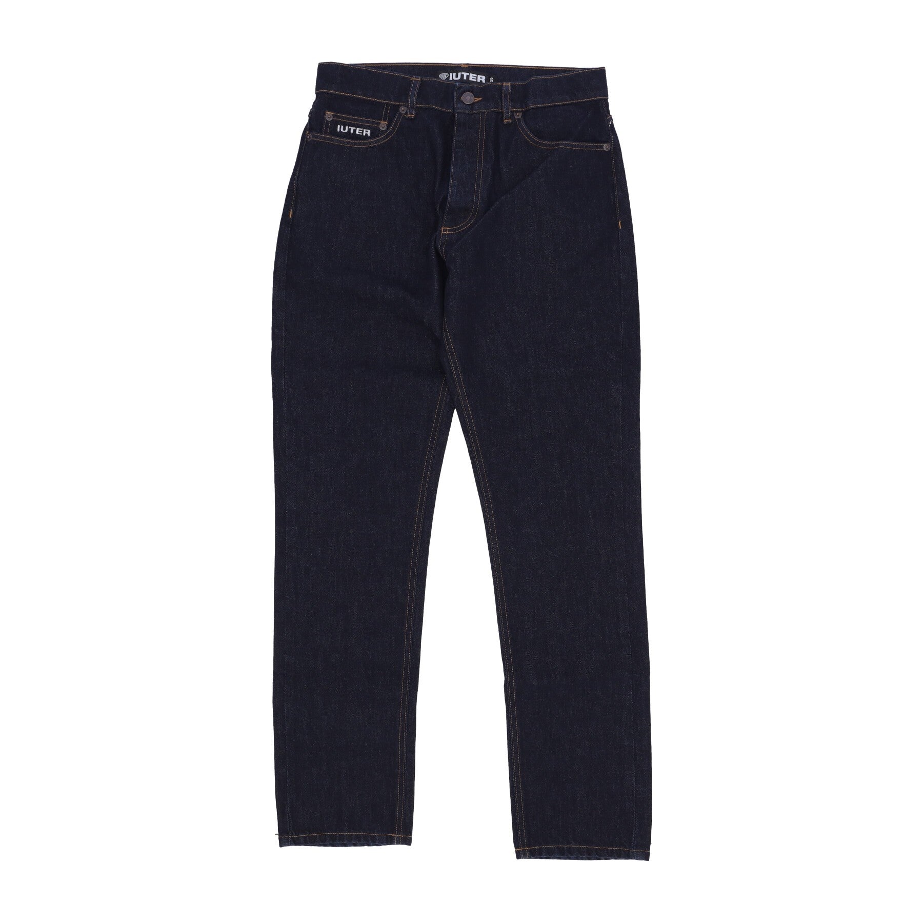 Iuter, Jeans Uomo Regular Denim, Rinse