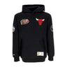 Mitchell & Ness, Felpa Cappuccio Uomo Nba Hometown Fleece Hoodie Chibul, Black