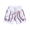 Octopus, Pantalone Corto Tuta Uomo Fuzzy Sweatshort, White