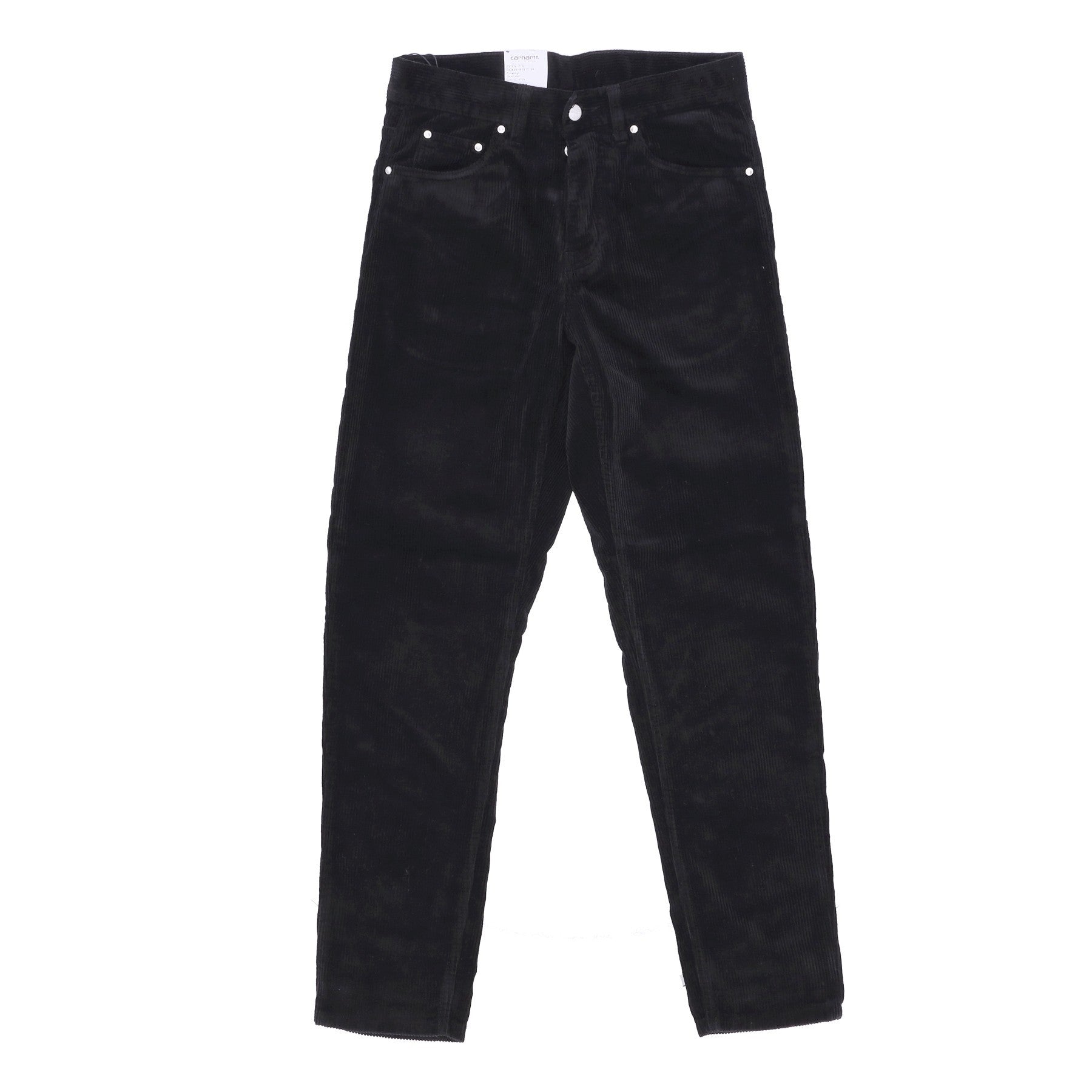 Carhartt Wip, Pantalone Lungo Uomo Newel Pant, Black Rinsed