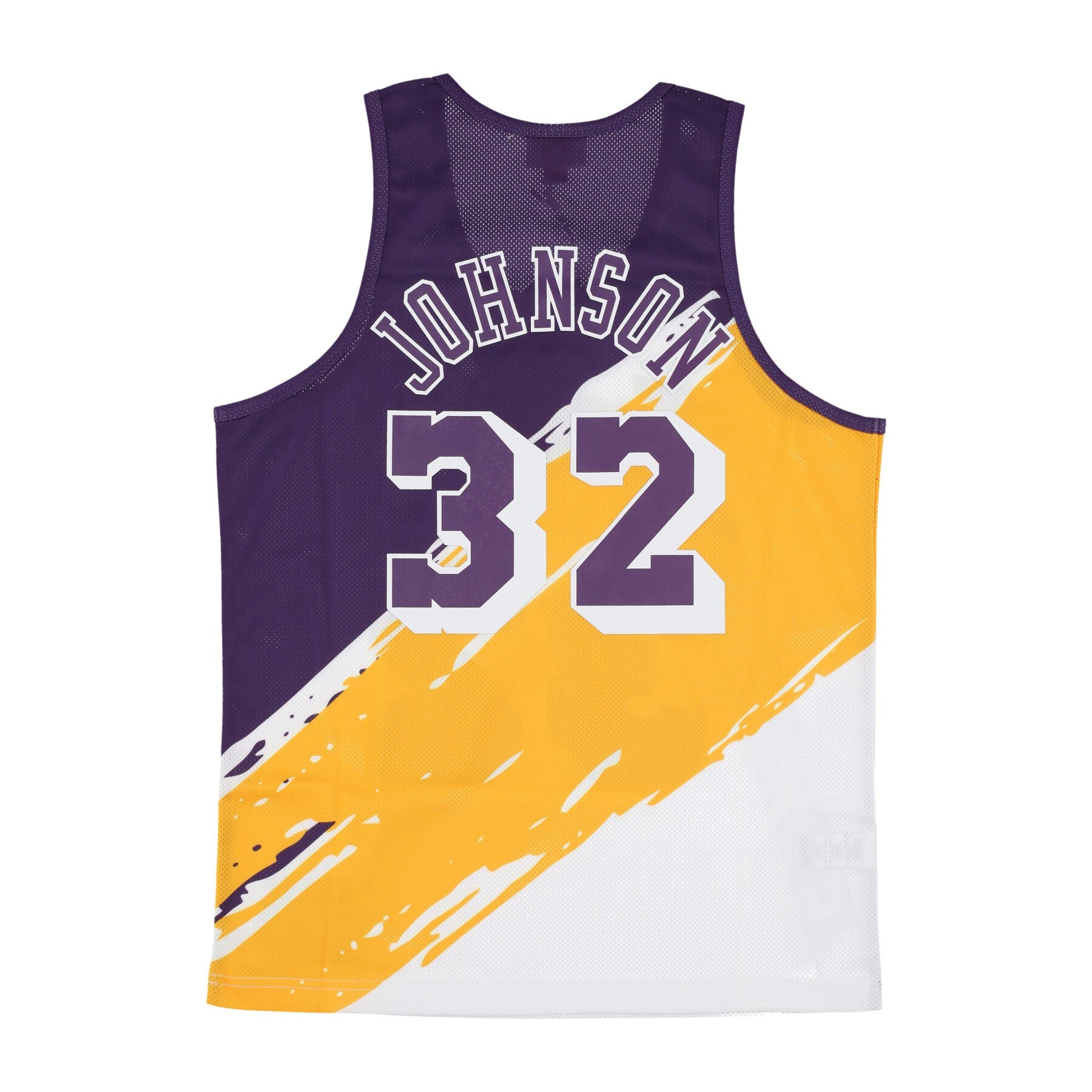 Mitchell & Ness, Canotta Basket Uomo Nba Paint Brush Mesh Tank No 32 Magic Johnson Loslak, 