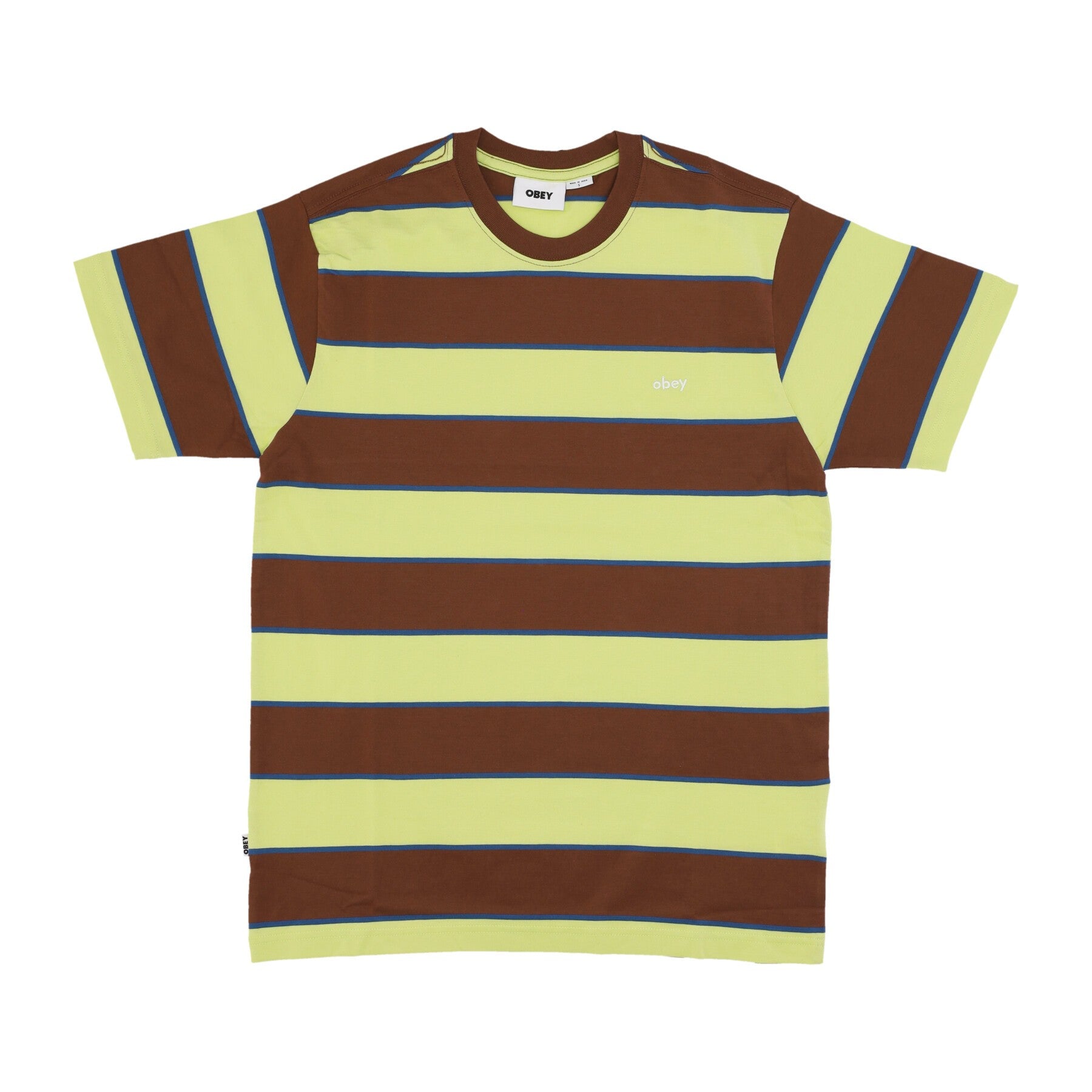 Obey, Maglietta Uomo Ranking Tee, Sepia Multi