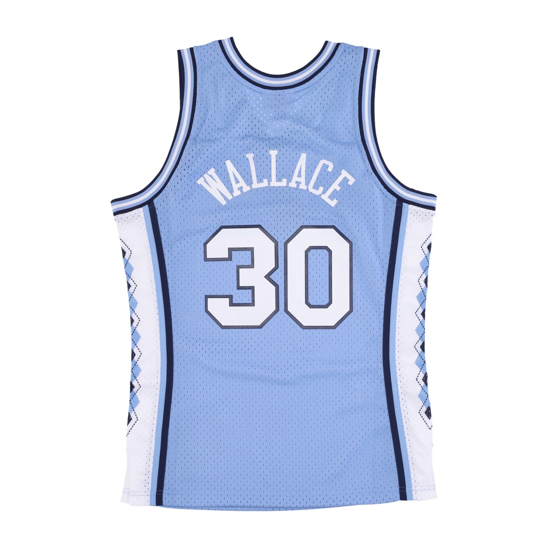 Men's Basketball Tank Top Ncaa Swingman Jersey No 30 Rasheed Wallace Unchee Light Blue