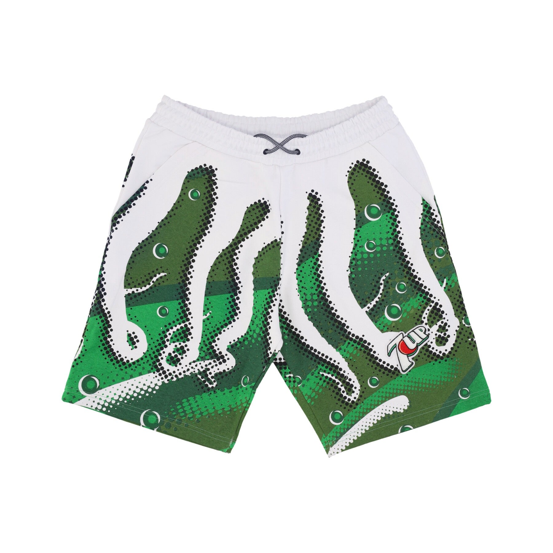 Octopus, Pantalone Corto Tuta Uomo Swirl Sweatshort X 7up, White