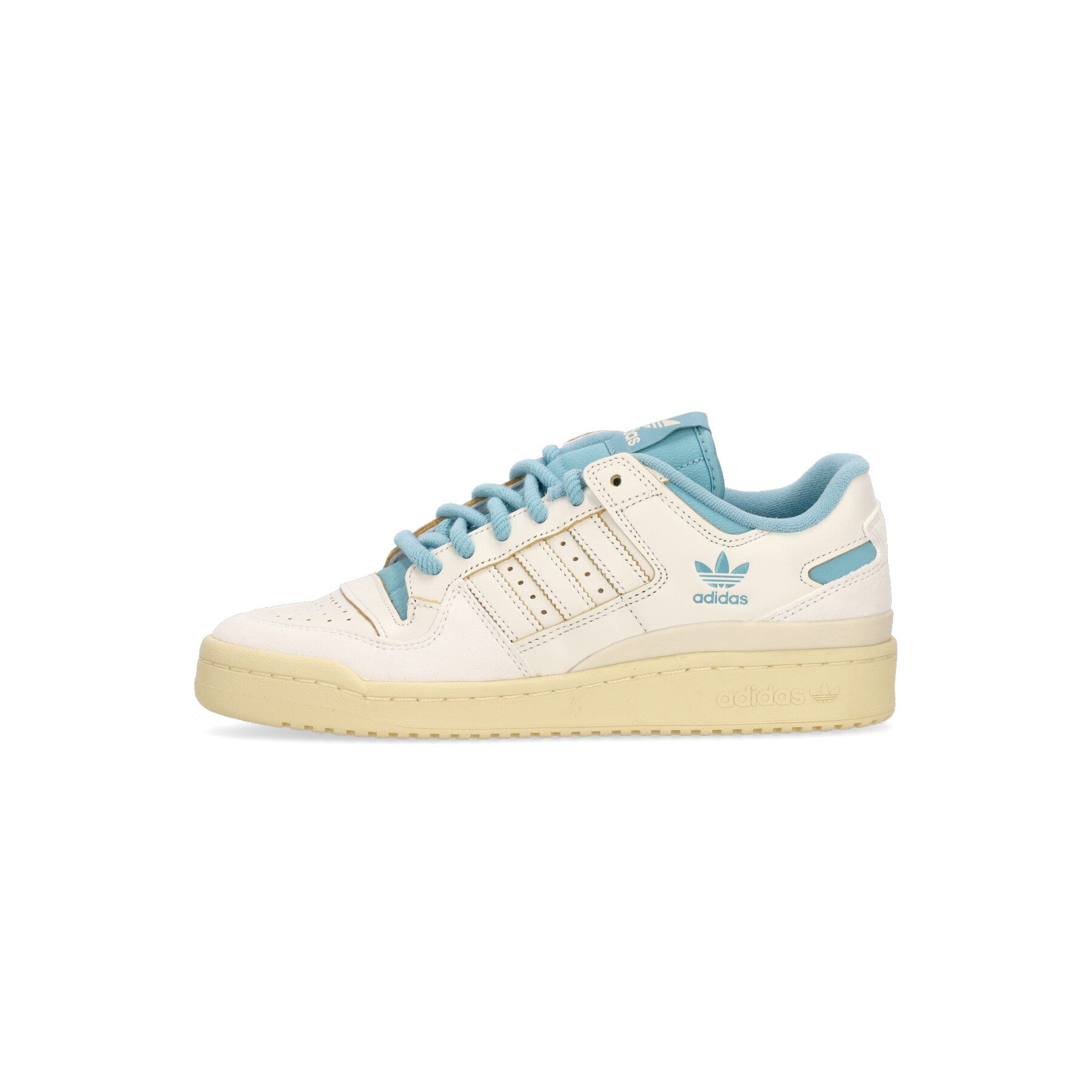 Adidas, Scarpa Bassa Uomo Forum 84 Low Cl, Off White/cloud White/precious Blue