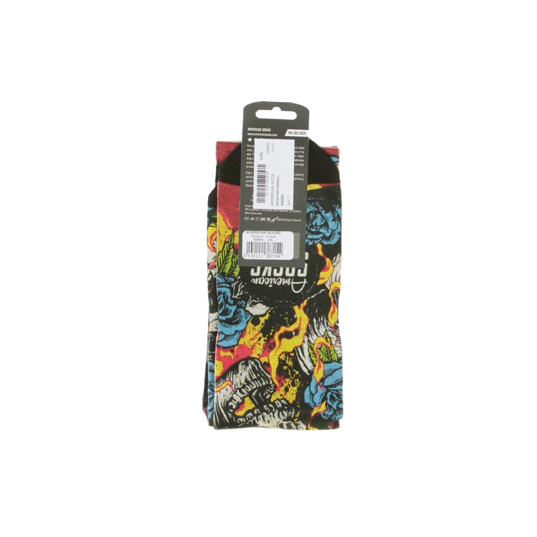 American Socks, Calza Media Uomo Signature Fireball, 