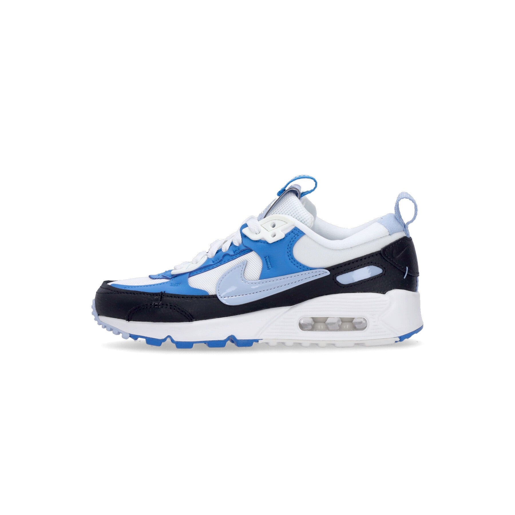 Nike, Scarpa Bassa Donna Wmns Air Max 90 Futura, Summit White/cobalt Bliss/lt Photo Blue