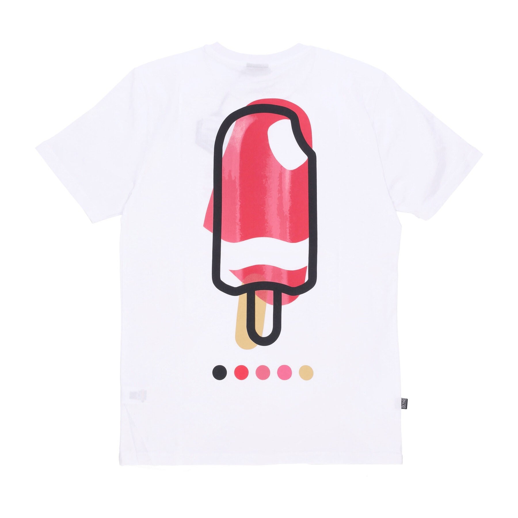 Dolly Noire, Maglietta Uomo Mambo Pattern Alla Fragola Tee, White