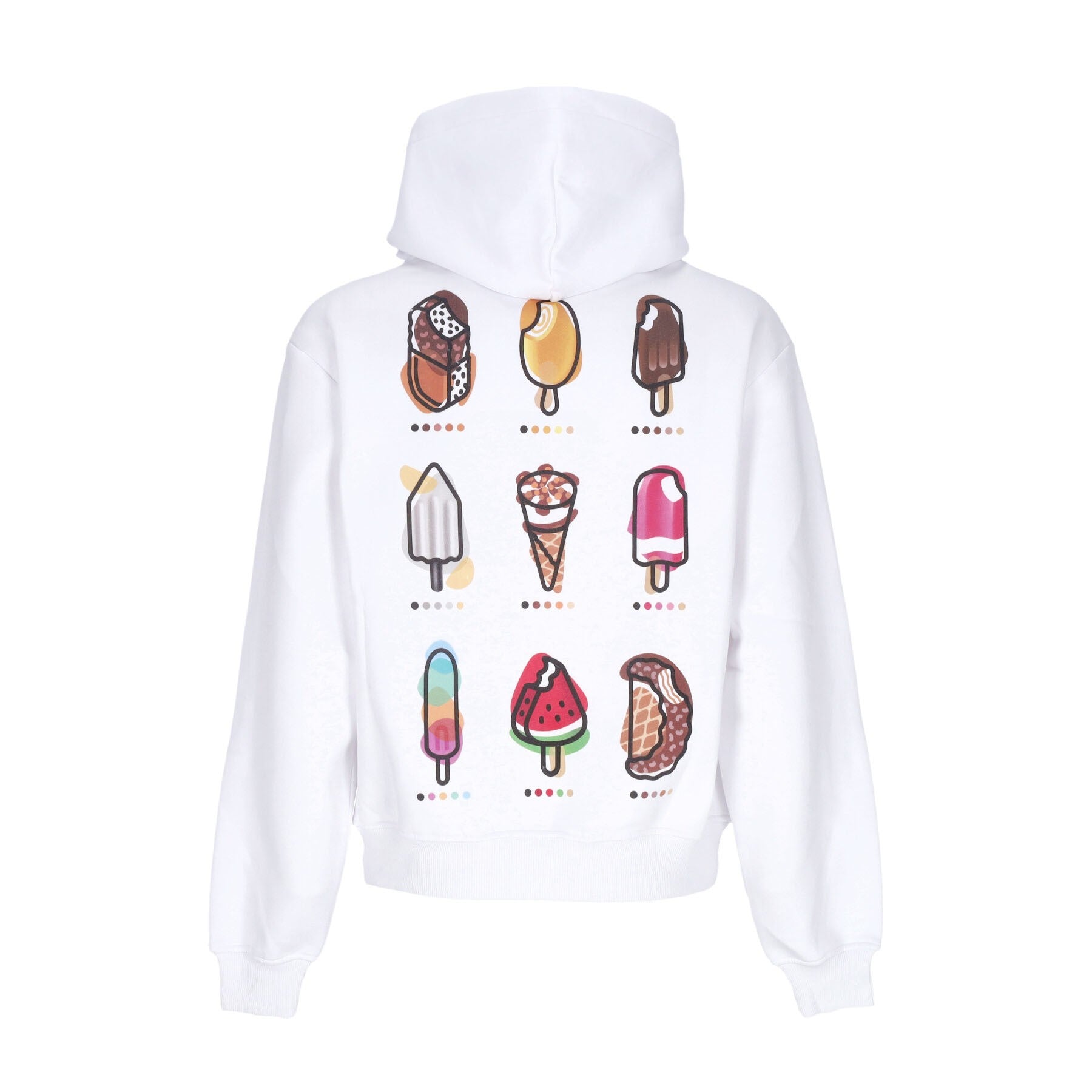 Dolly Noire, Felpa Cappuccio Uomo Mambo Mix Hoodie, White