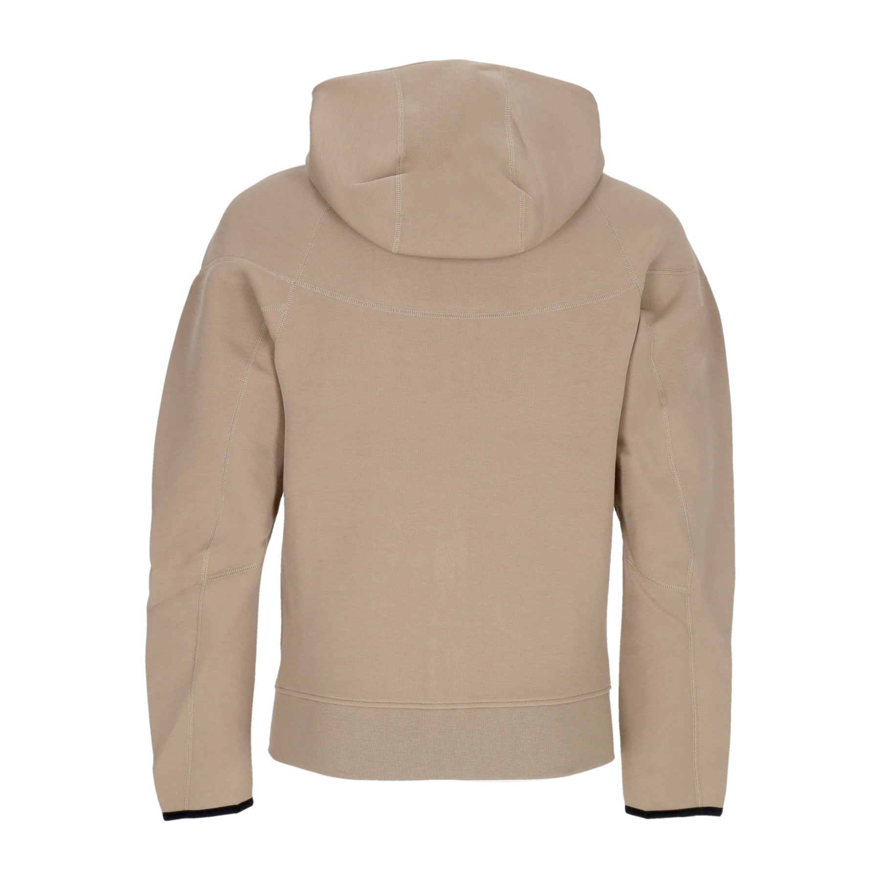 Nike, Felpa Leggera Cappuccio Uomo Tech Fleece Full-zip Windrunner Hoodie, Khaki/black