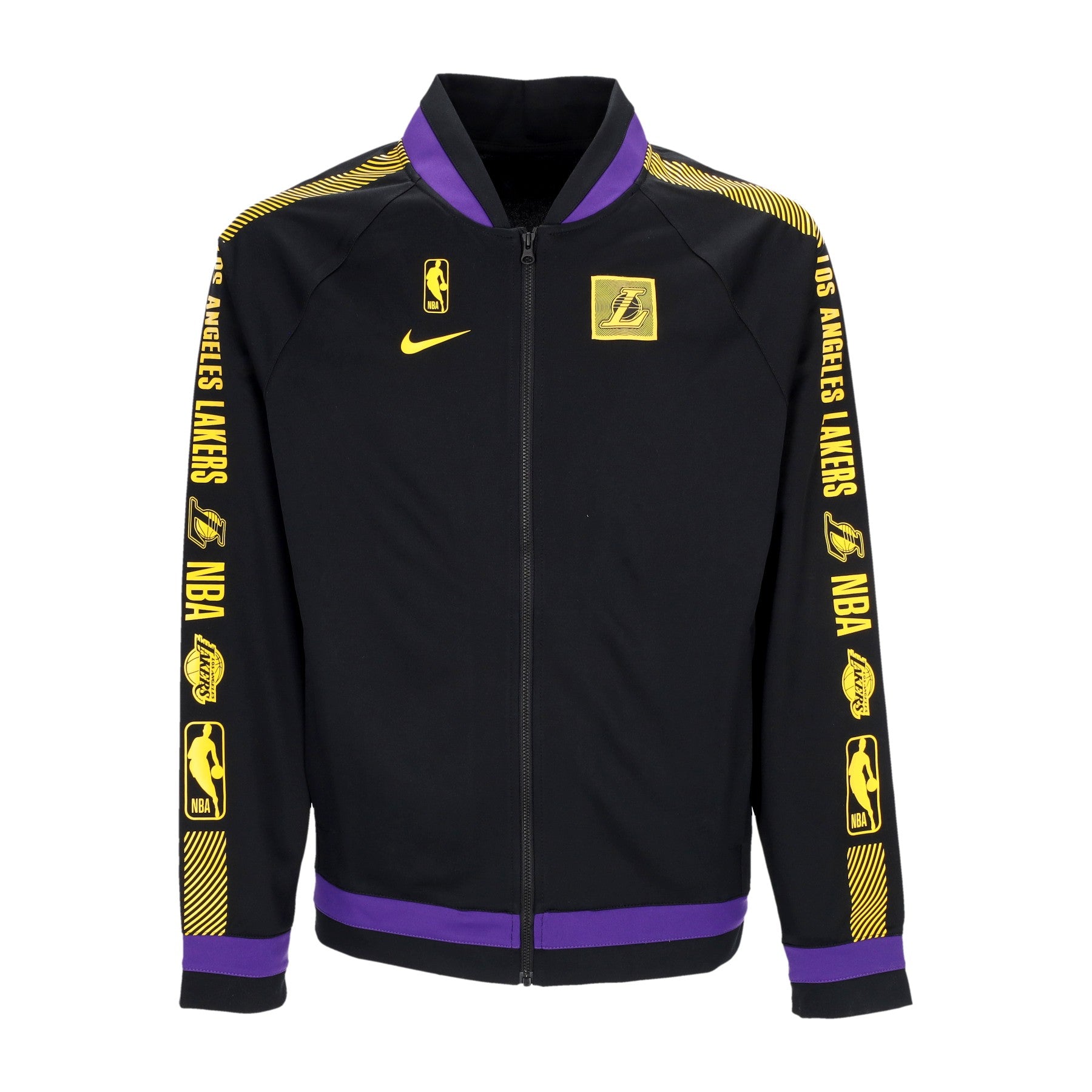 Jordan Nba, Giacca Tuta Uomo Nba Courtside Dri-fit Jacket Loslak, Black/field Purple