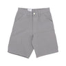 Carhartt Wip, Pantalone Corto Uomo Single Knee Short, Marengo Rinsed