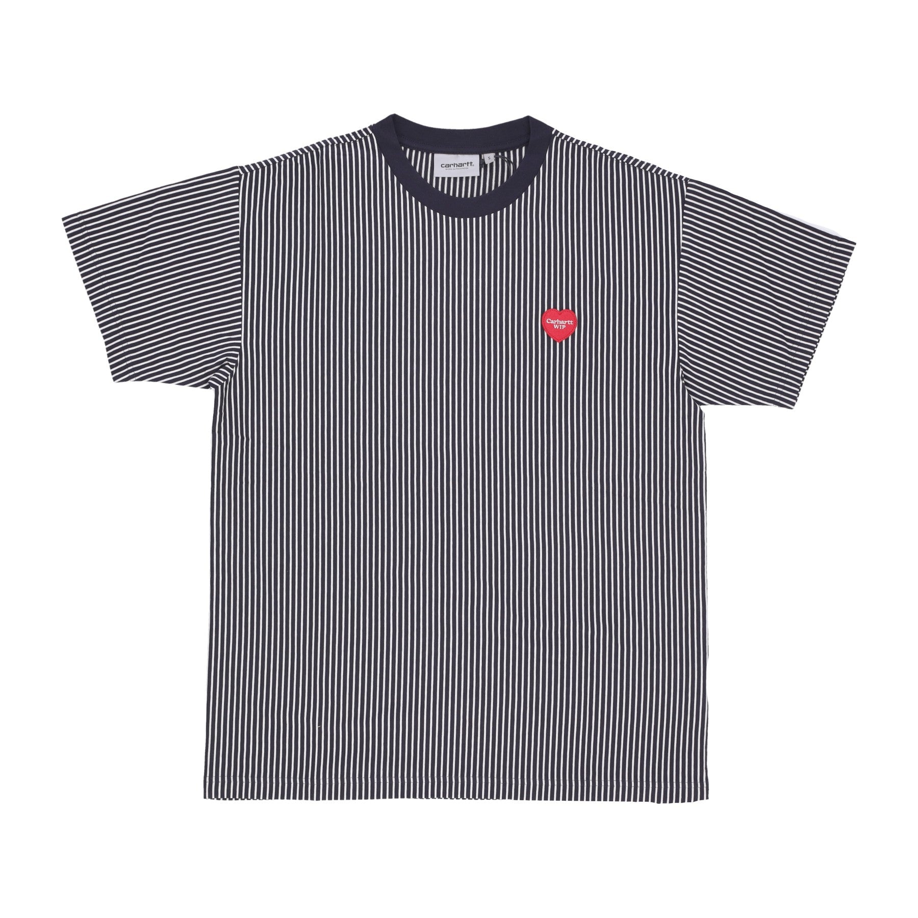 Carhartt Wip, Maglietta Uomo Terrel Tee, Terrel Stripe/dark Navy/wax