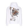 Dolly Noire, Felpa Cappuccio Uomo Ancient Dragon Hoodie, White