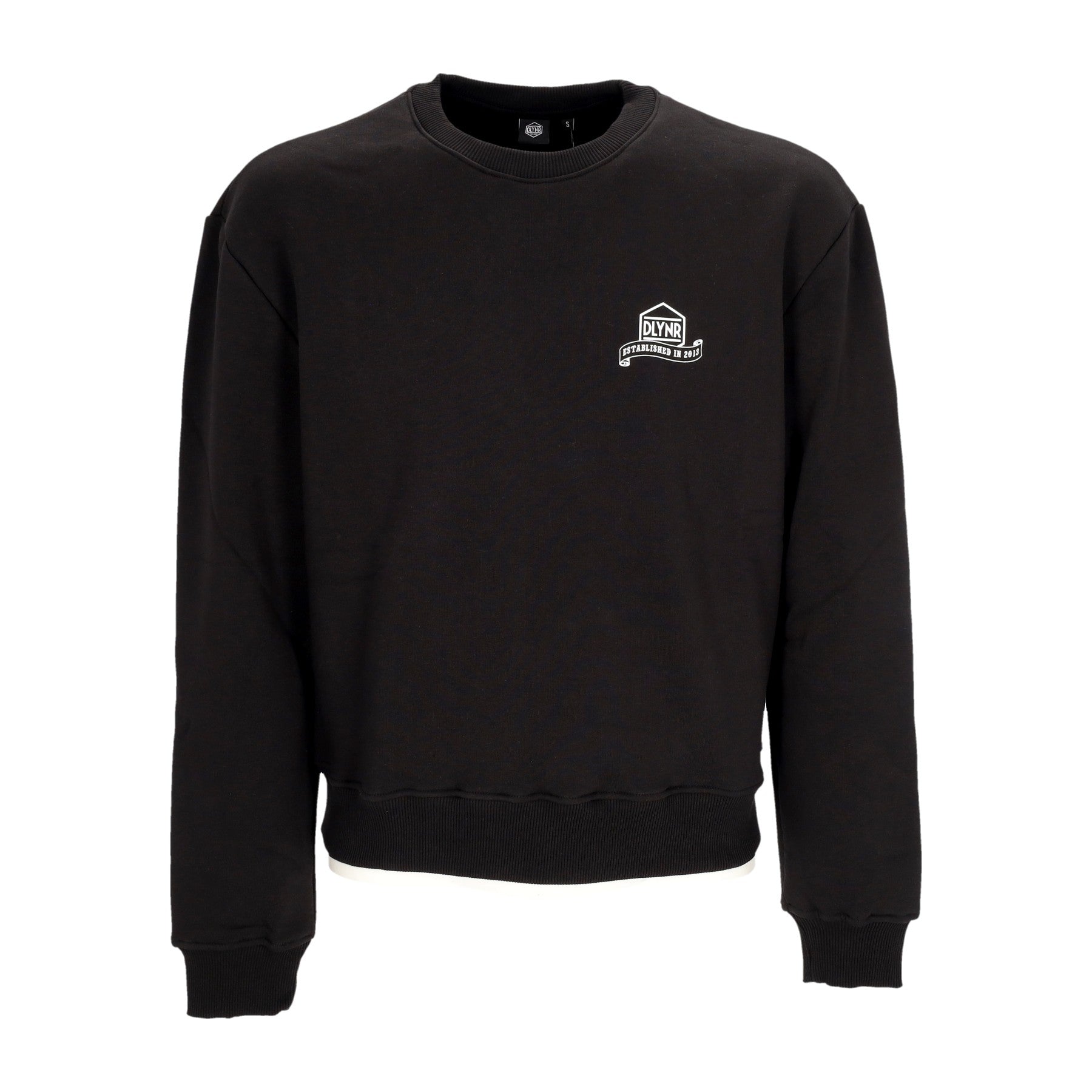 Dolly Noire, Felpa Girocollo Uomo 10 Years Crewneck, Black