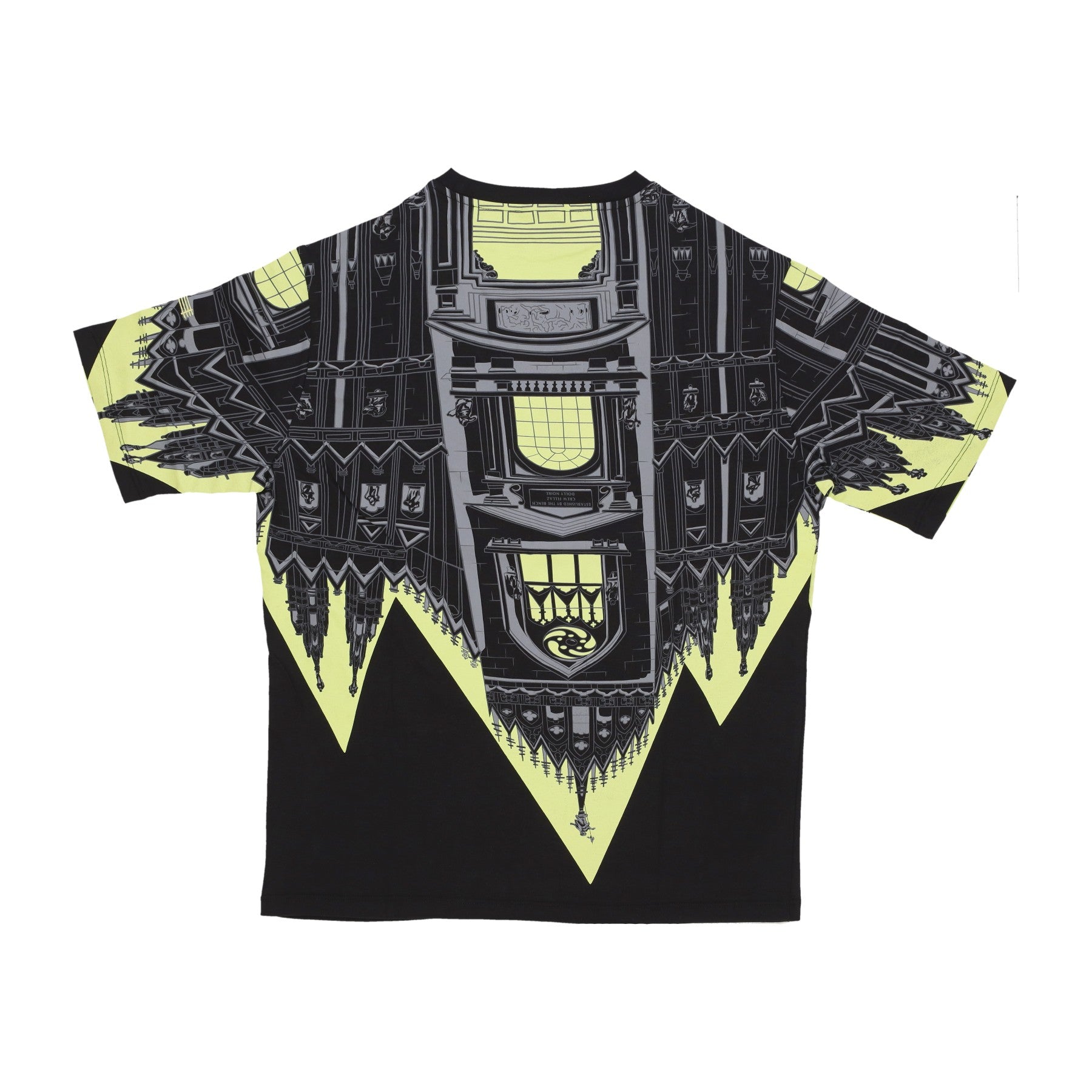 Dolly Noire, Maglietta Uomo Bench Duomo Over Tee, Black/lime