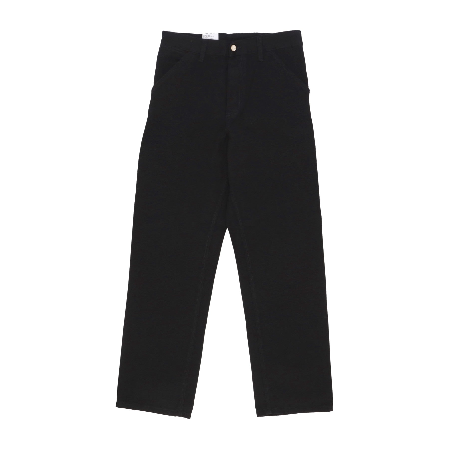 Carhartt Wip, Pantalone Lungo Uomo Single Knee Pant, Black Rinsed