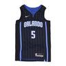 Nike Nba, Canotta Basket Uomo Nba Icon Edition Dri-fit Swingman Jersey No 5 Paolo Banchero Orlmag, Black