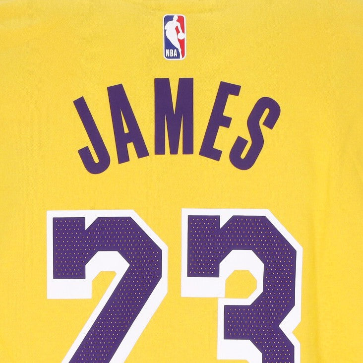 Sudadera con capucha masculina con capucha del club de la nba no 23 lebron james loslak amarillo