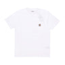 Carhartt Wip, Maglietta Uomo Pocket Tee, White