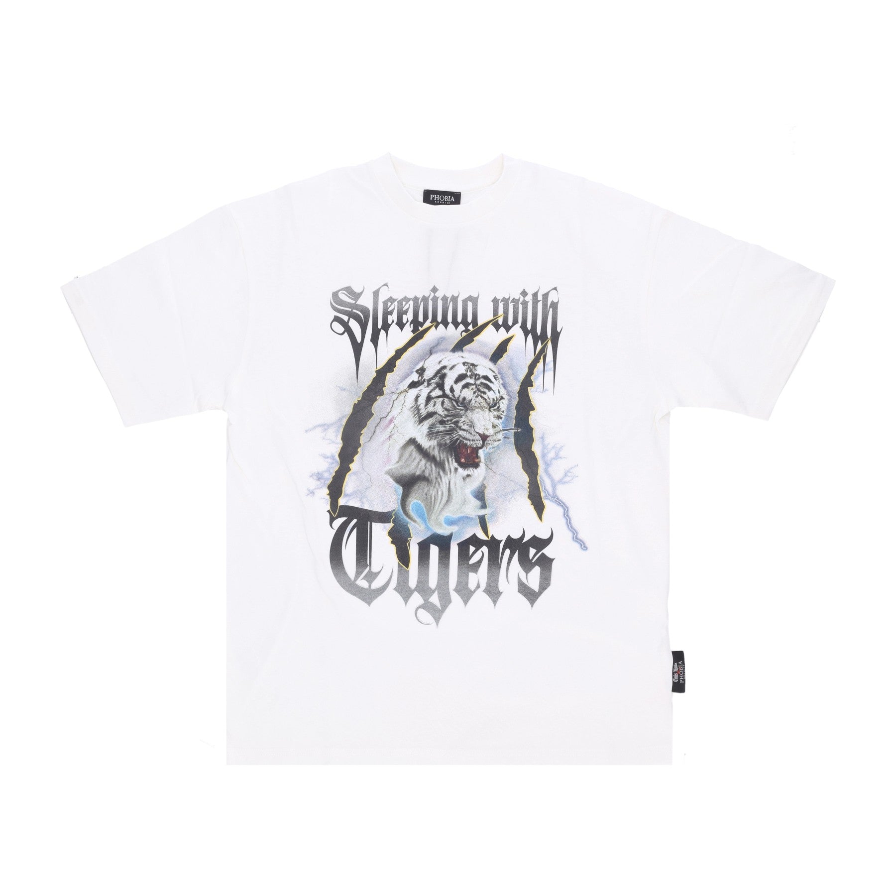 Phobia, Maglietta Uomo Tiger Tee X Emis Killa, White