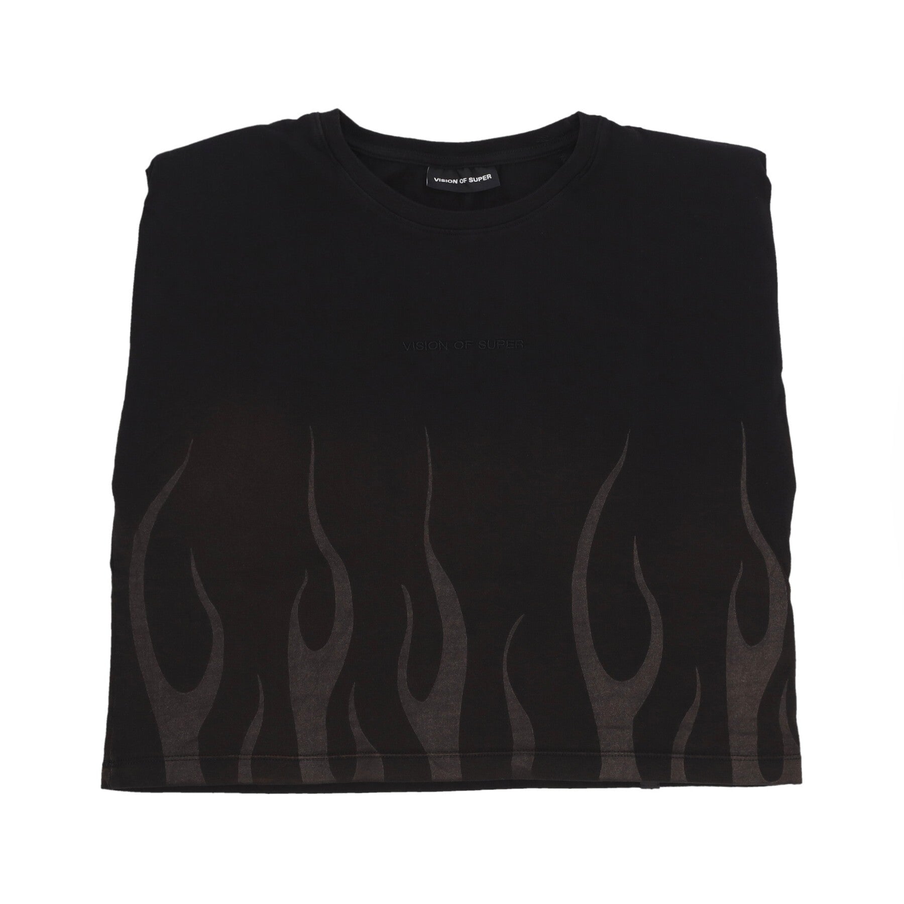 Vision Of Super, Maglietta Donna Corrosive Flames Tee, Black