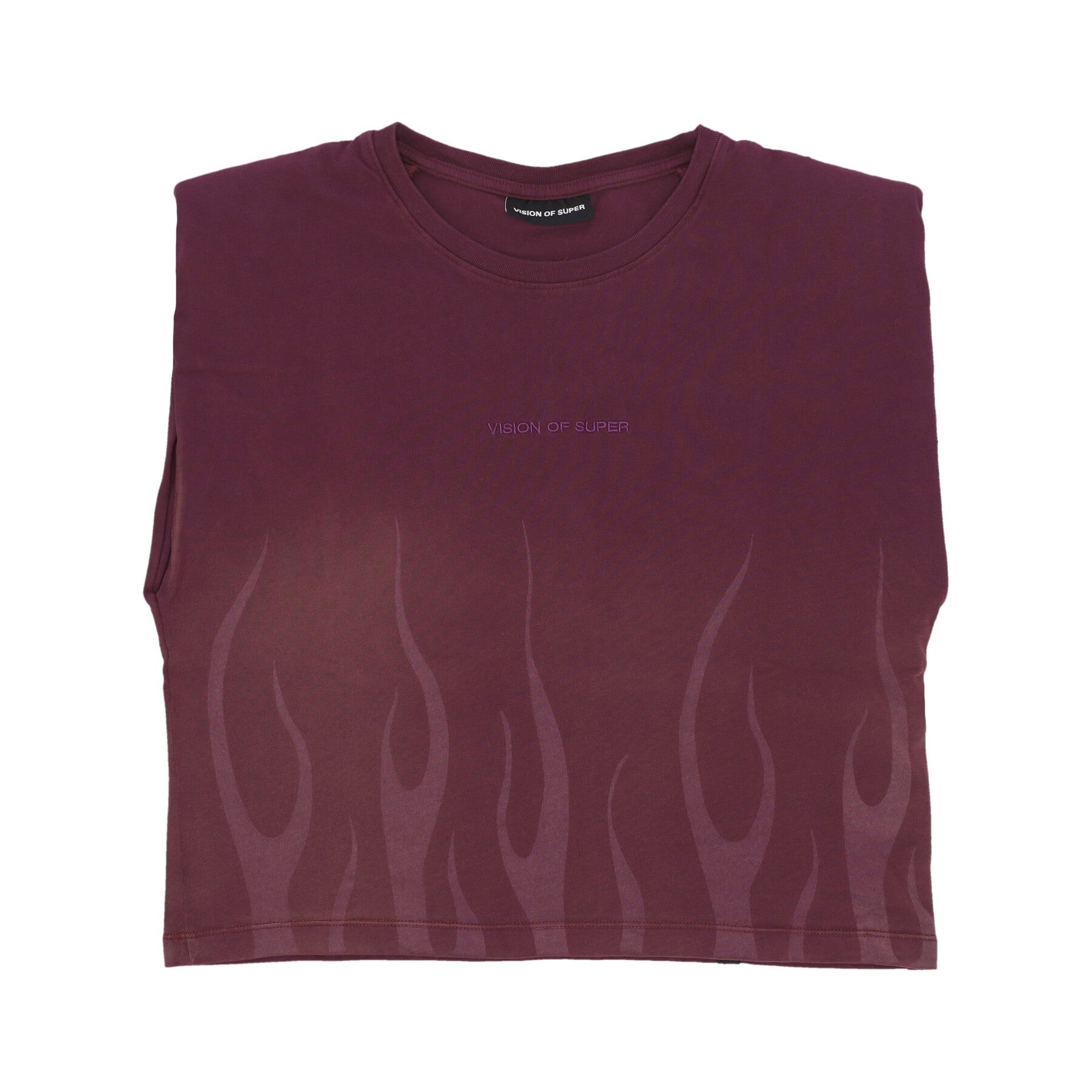 Vision Of Super, Maglietta Donna Corrosive Flames Tee, Grape