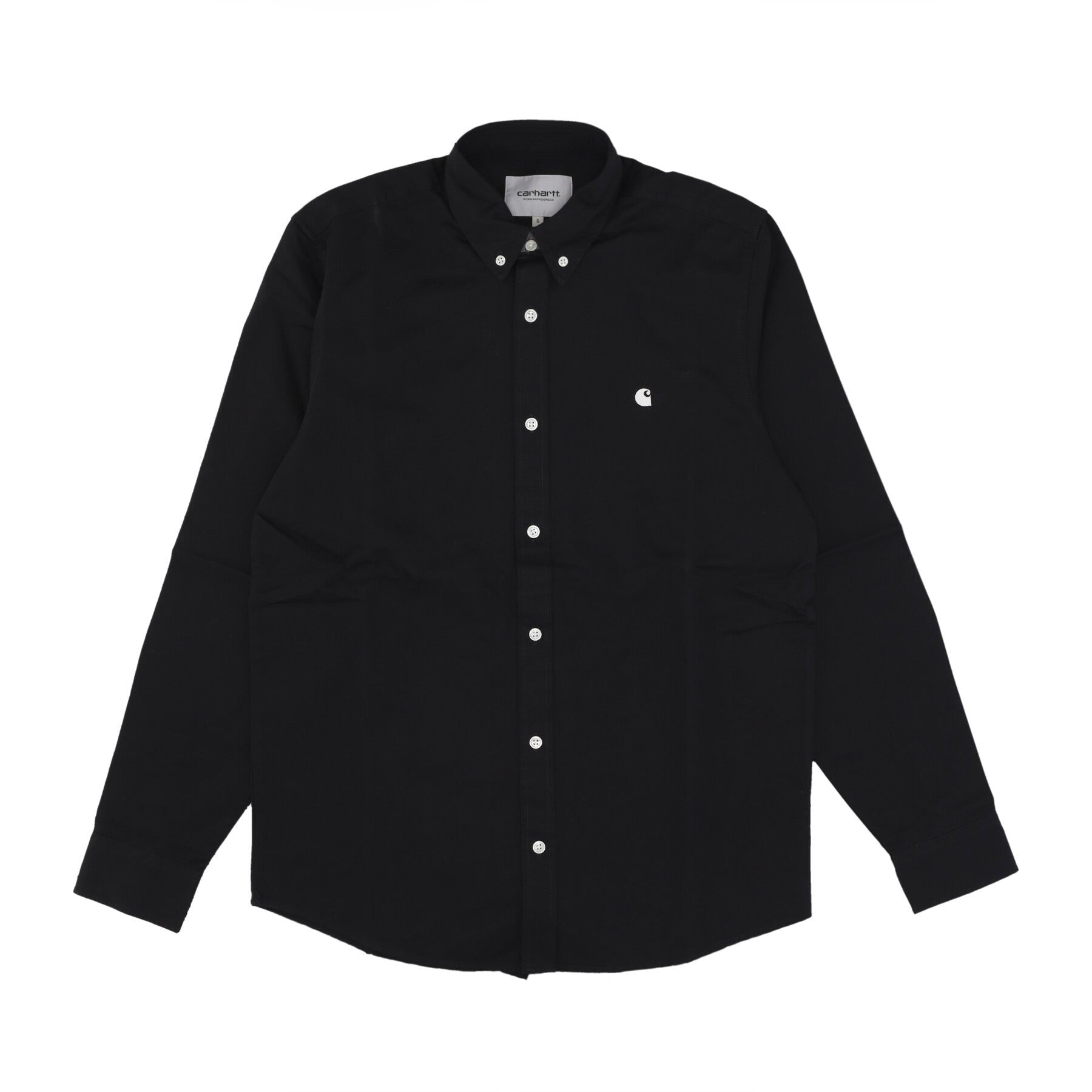 Carhartt Wip, Camicia Manica Lunga Uomo L/s Madison Shirt, Black/wax