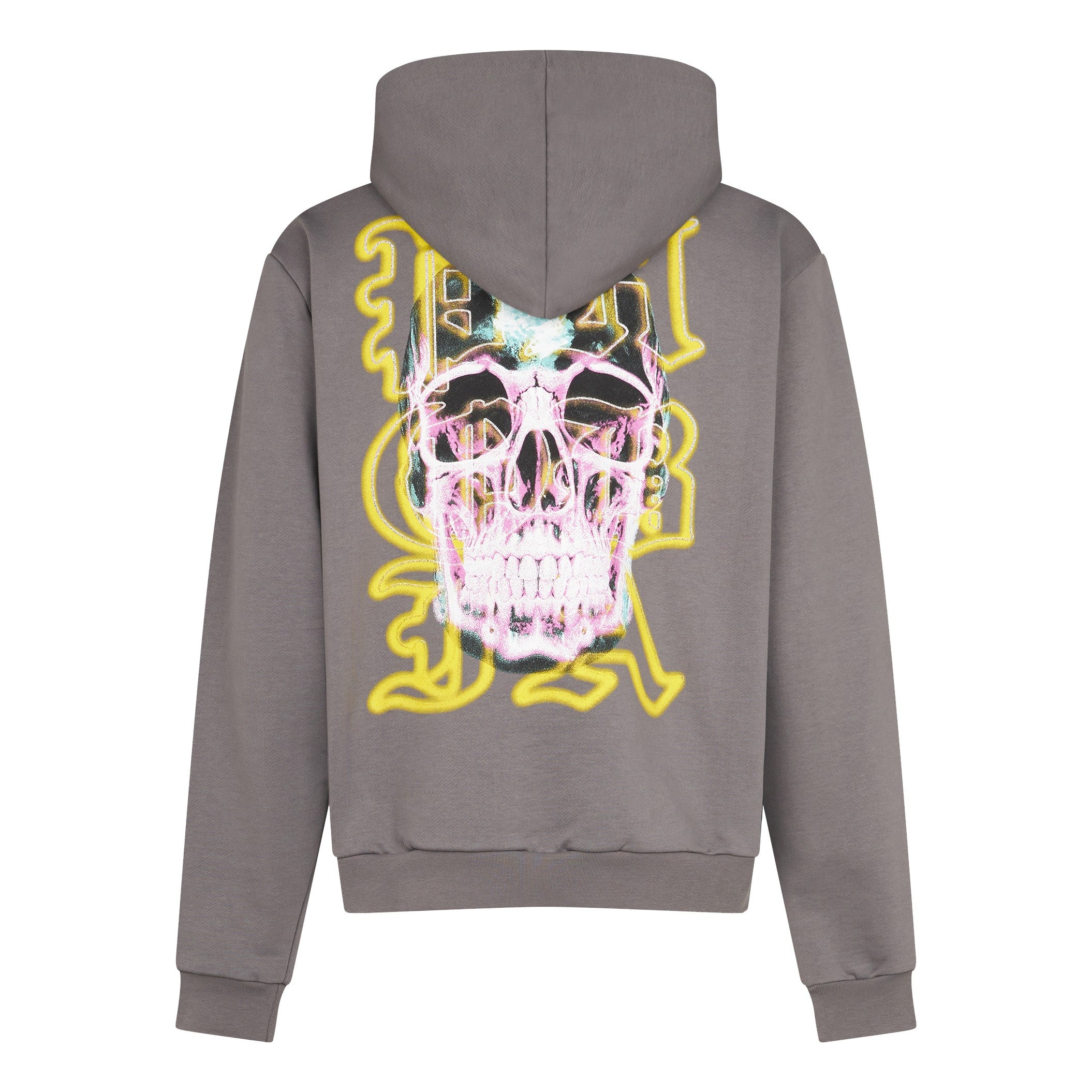 Phobia, Felpa Leggera Cappuccio Uomo Skull Print Hoodie, 