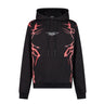 Phobia, Felpa Leggera Cappuccio Uomo New Lightning Hoodie, Black/red