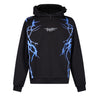 Phobia, Felpa Leggera Cappuccio Uomo New Lightning Balaclava Hoodie, Black/blue