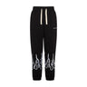 Vision Of Super, Pantalone Tuta Leggero Uomo Embroidered Flames Pants, Black/white