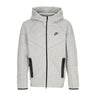 Nike, Felpa Leggera Cappuccio Zip Uomo Tech Fleece Full-zip Windrunner Hoodie, Dk Grey Heather/black