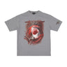 Phobia, Maglietta Uomo Shark Print Tee, Grey