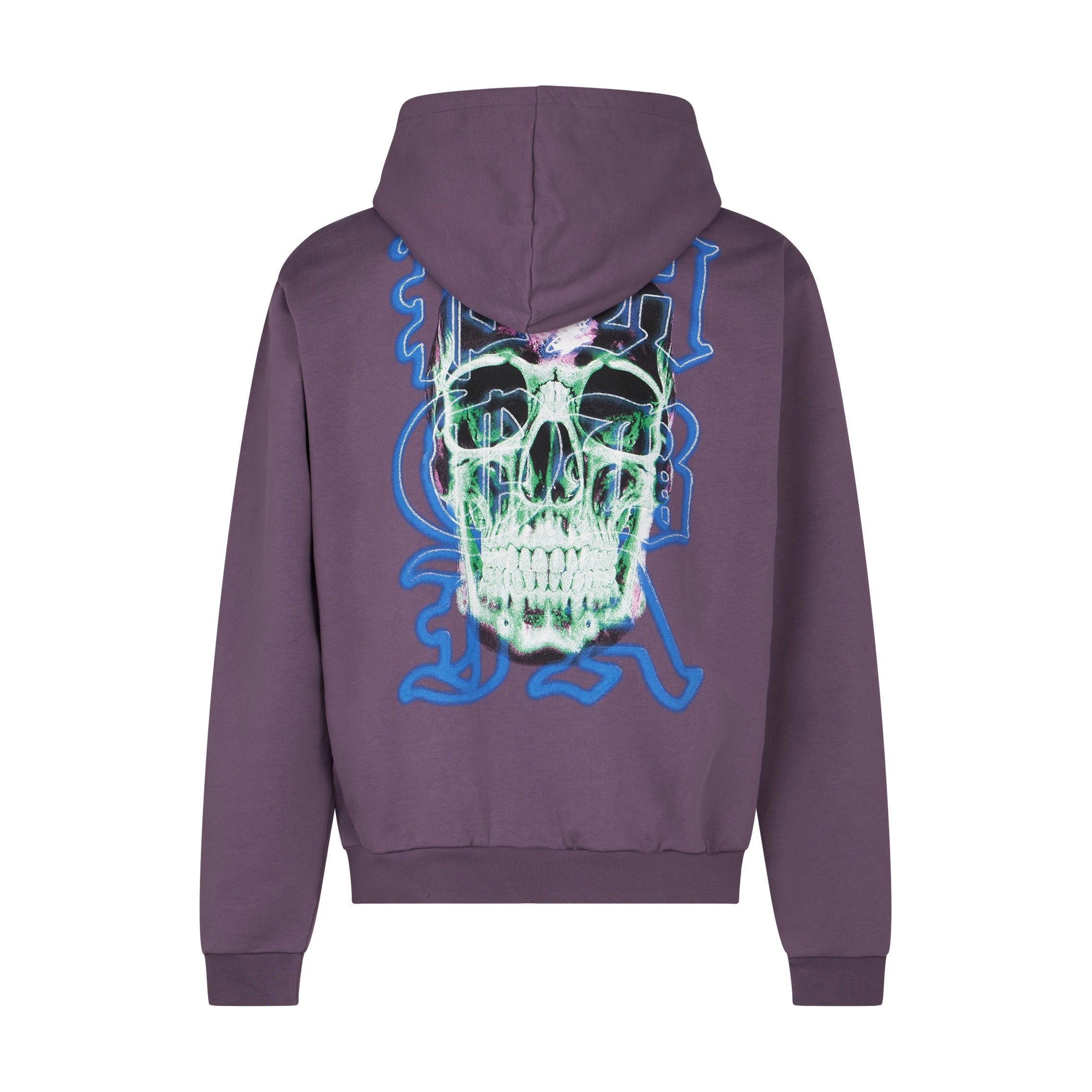 Phobia, Felpa Leggera Cappuccio Uomo Skull Print Hoodie, 