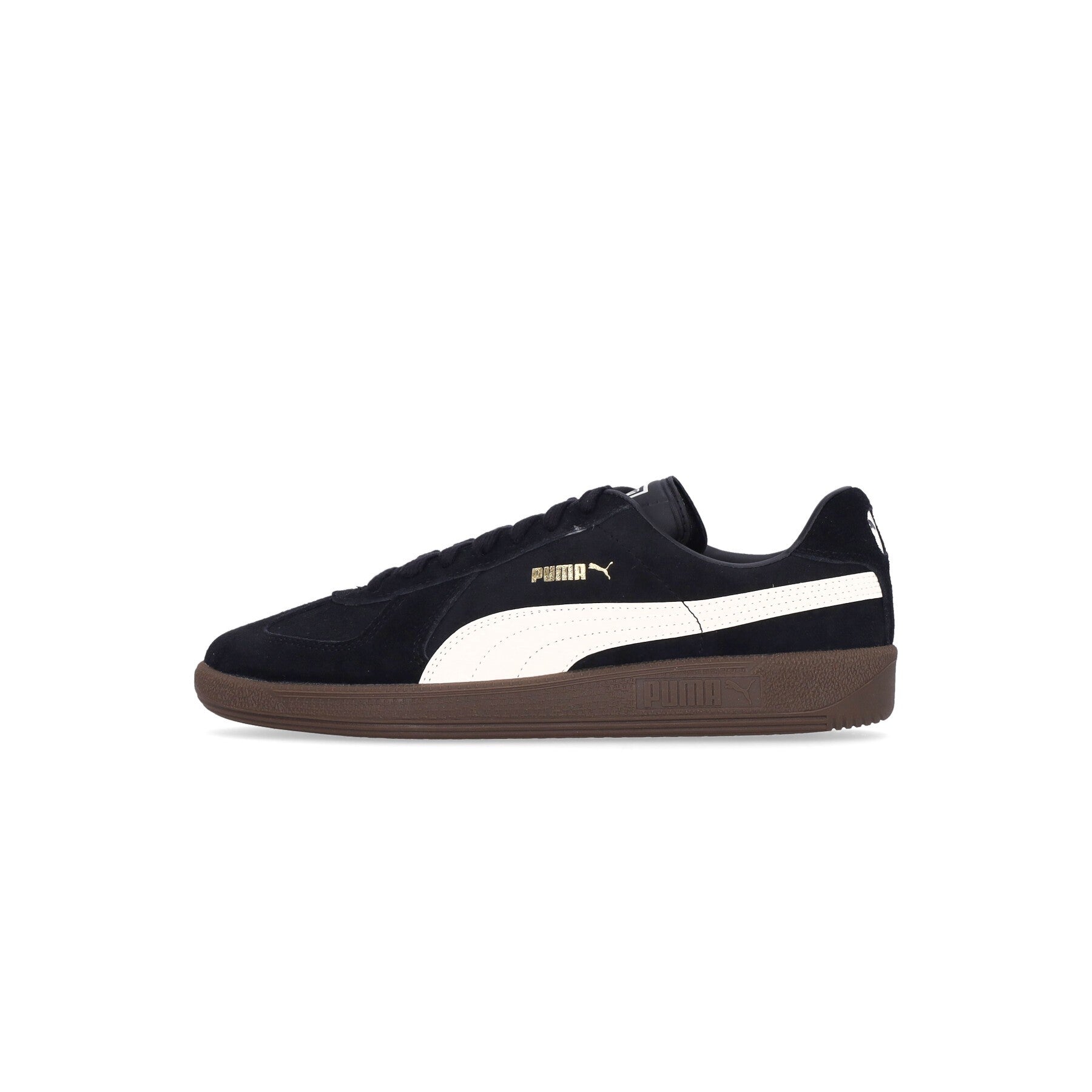 Puma, Scarpa Bassa Uomo Army Trainer Suede, Black/alpine Snow