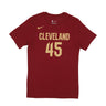 Nike Nba, Maglietta Uomo Nba Essential Tee No 45 Donovn Mitchell Clecav, Team Red