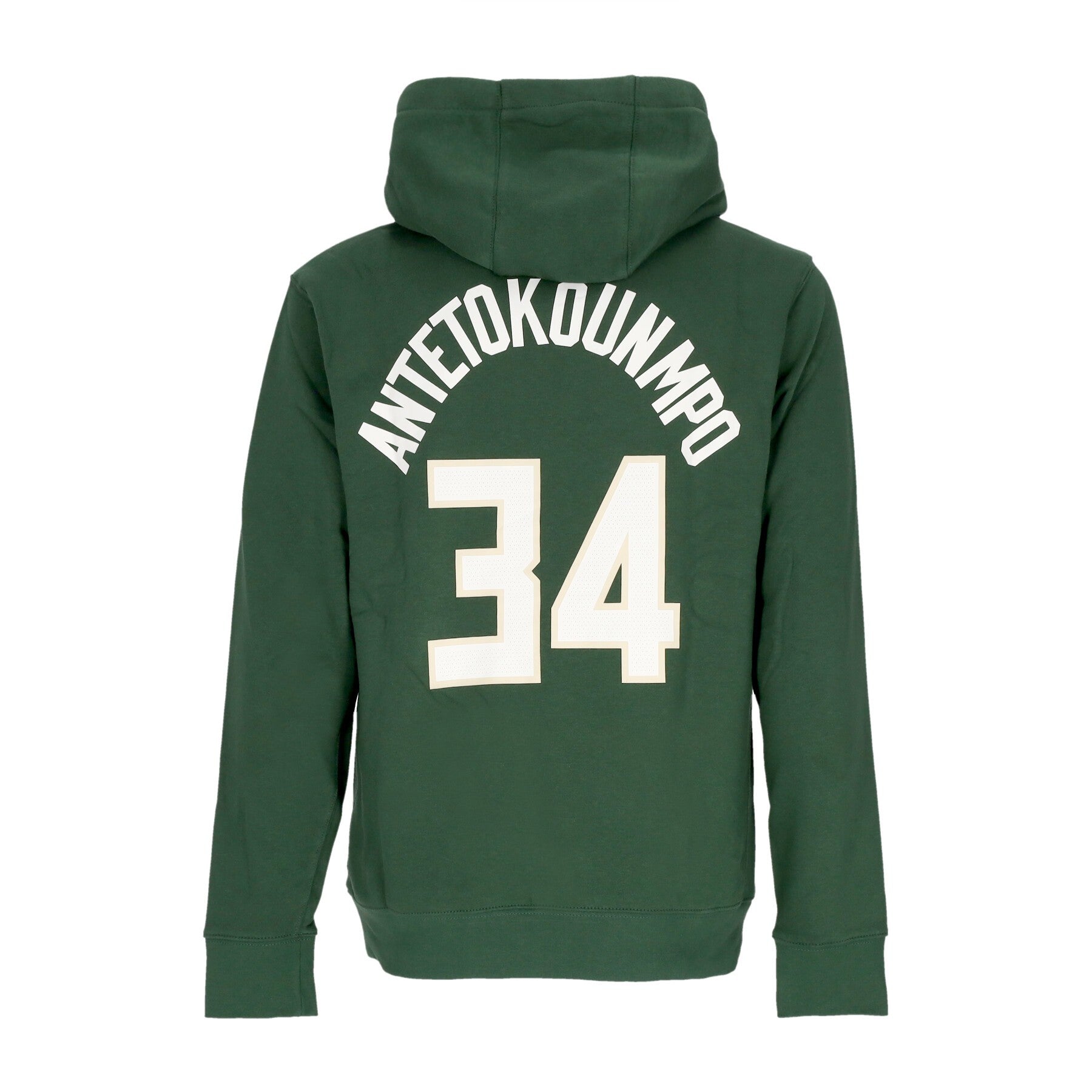 Nike Nba, Felpa Cappuccio Uomo Nba Club Hoodie No 34 Giannis Antetokounmpo Milbuc, 