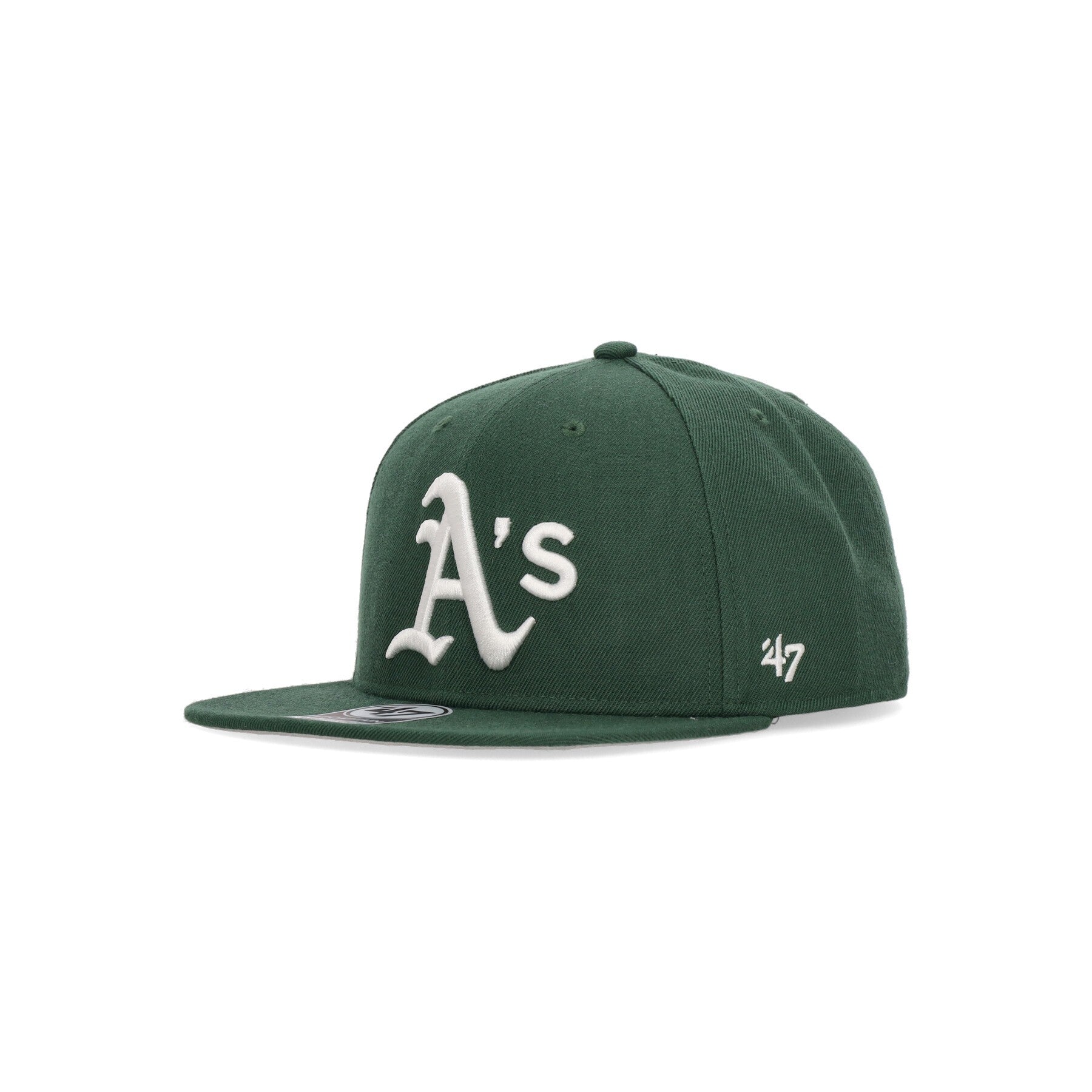 Cappellino Visiera Piatta Uomo Mlb Captain Sure Shot Oakath Dark Green