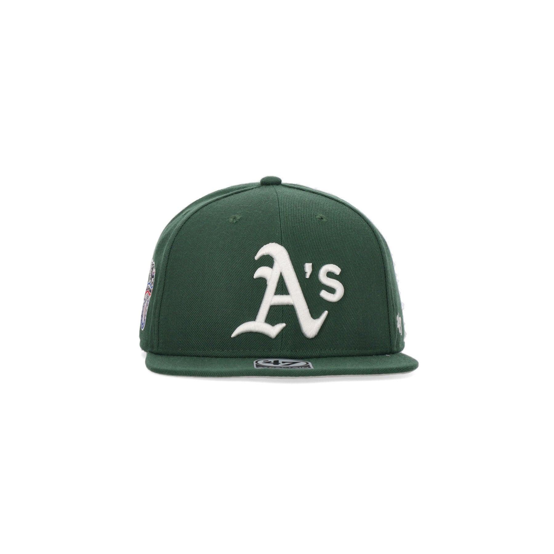 Cappellino Visiera Piatta Uomo Mlb Captain Sure Shot Oakath Dark Green