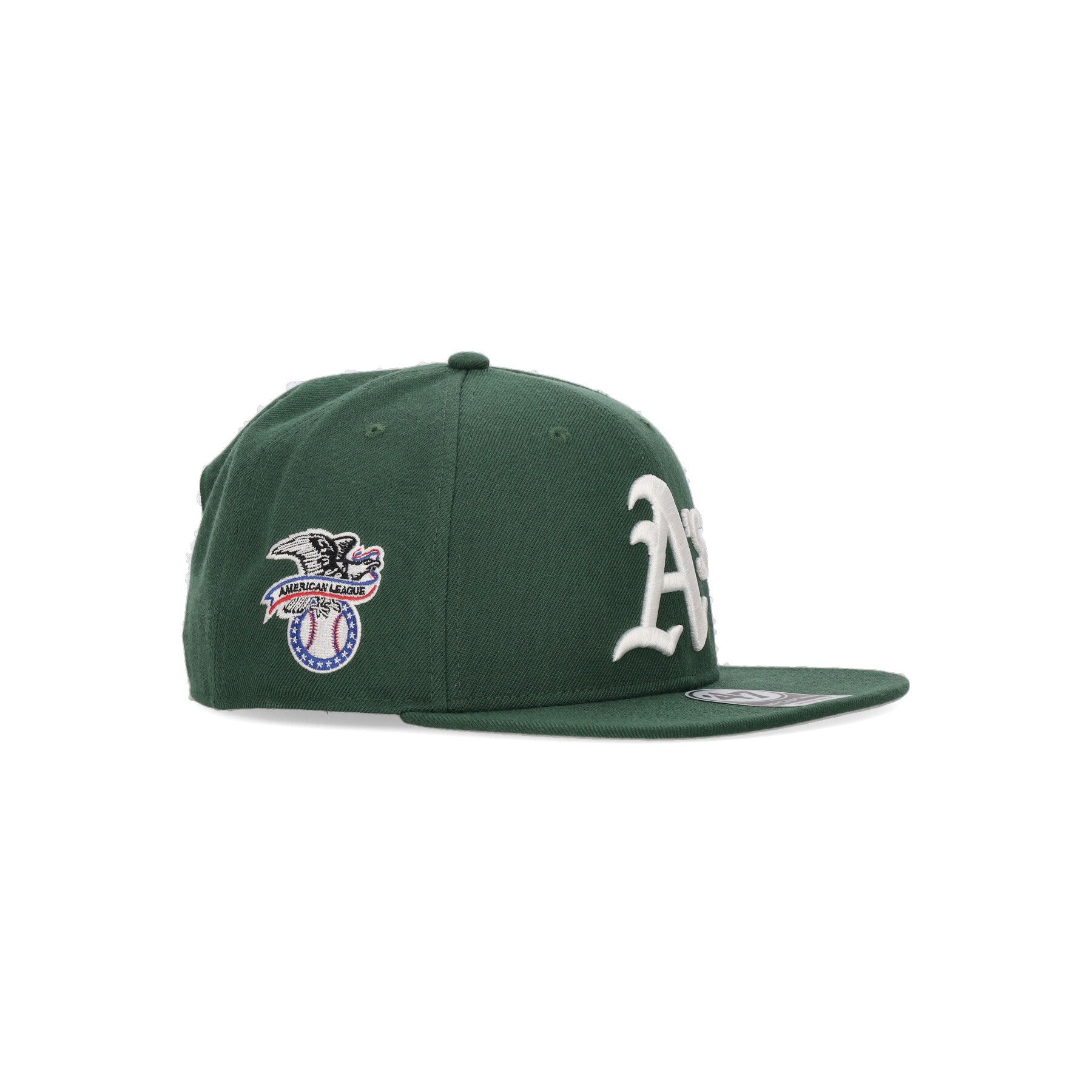 Cappellino Visiera Piatta Uomo Mlb Captain Sure Shot Oakath Dark Green