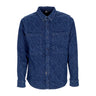 Dolly Noire, Camicia Manica Lunga Uomo Monogram Laser Shirt, Raw Blue Indigo