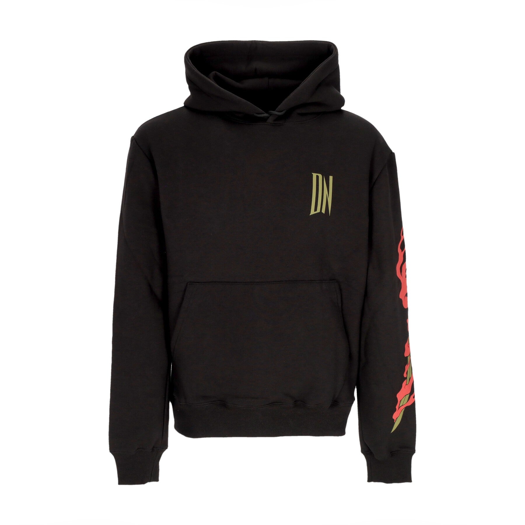 Dolly Noire, Felpa Cappuccio Uomo Ryu Dragon Hoodie, Black