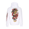 Dolly Noire, Felpa Cappuccio Uomo Ryu Dragon Hoodie, White