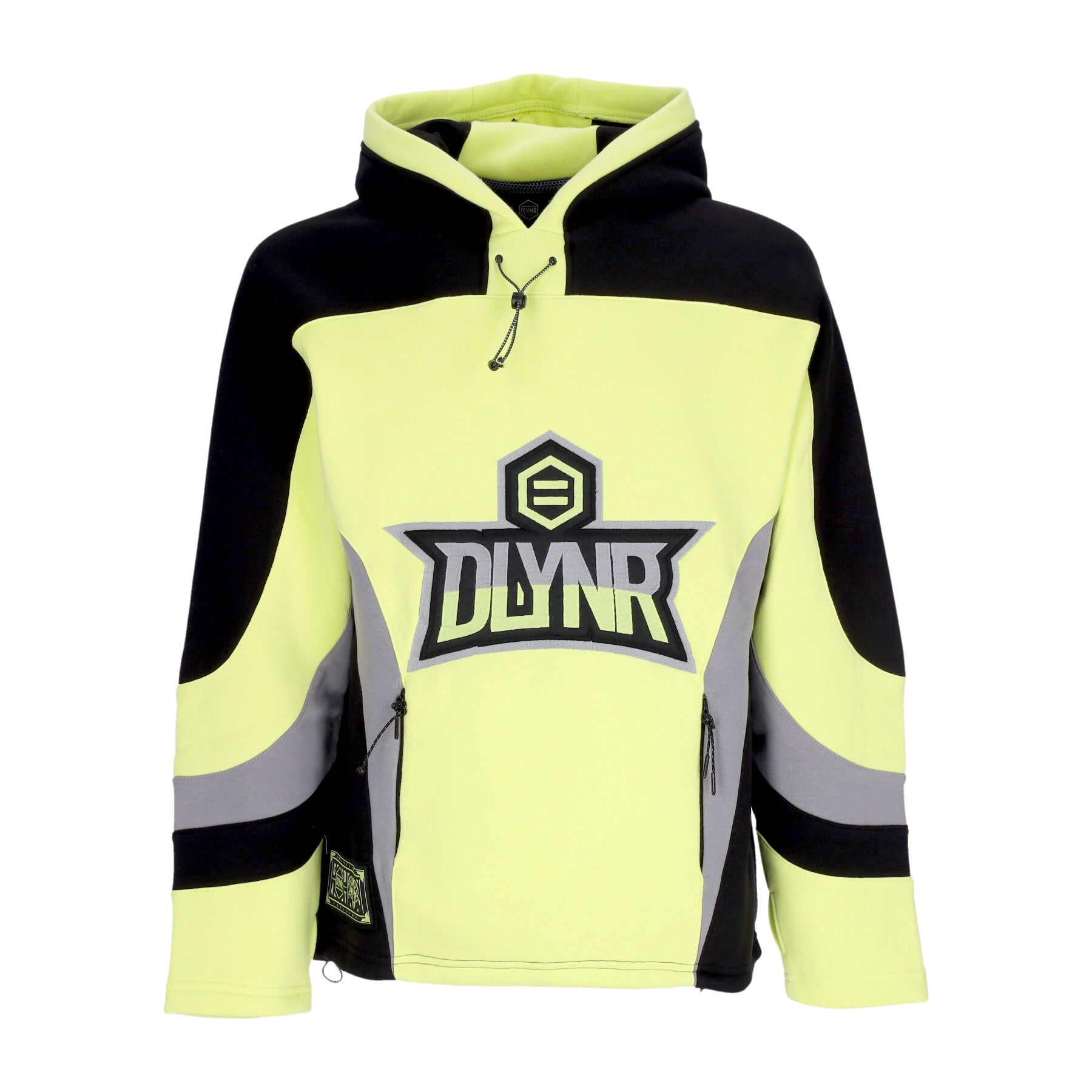 Dolly Noire, Felpa Cappuccio Uomo Goat Hockey Hoodie Plus, Yellow