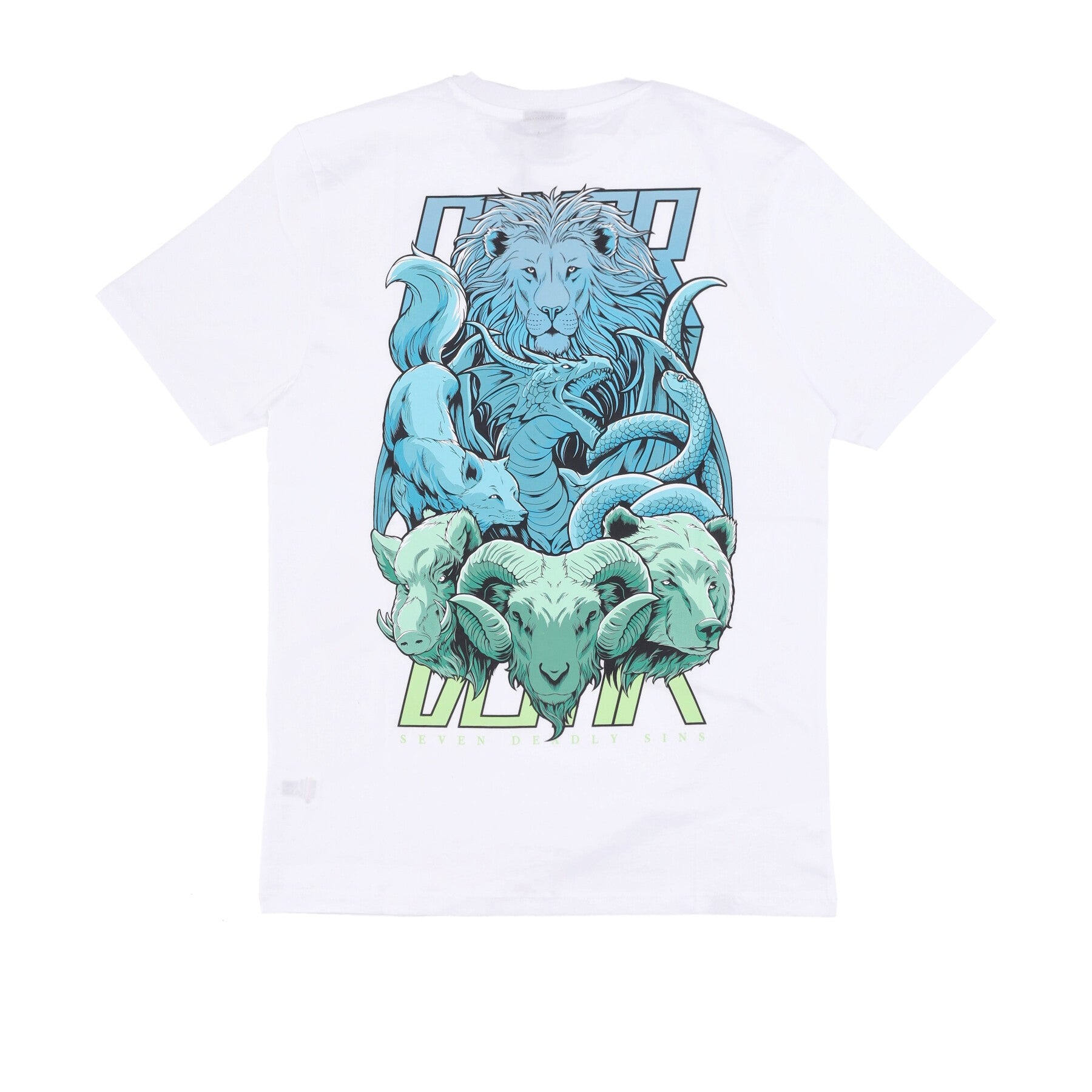 Dolly Noire, Maglietta Uomo 7 Deadly Sins Tee, White